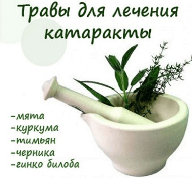 Лікування катаракти народними засобами в домашніх умовах