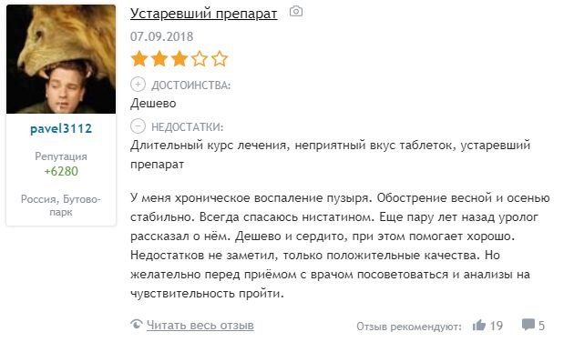 Ністатин свічки від циститу Лікування циститу