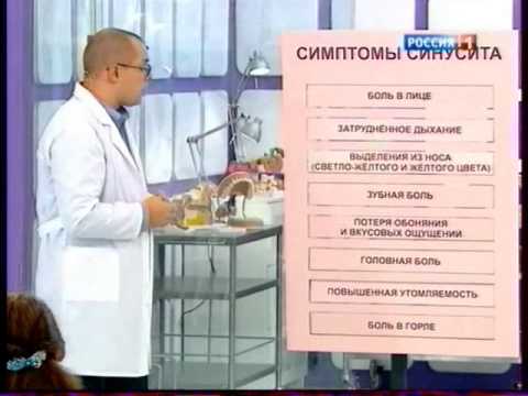 Синусит: види і причини синуситу, симптоми і лікування