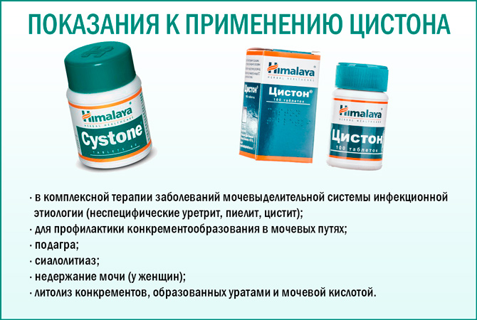 Таблетки Цистон при циститі
