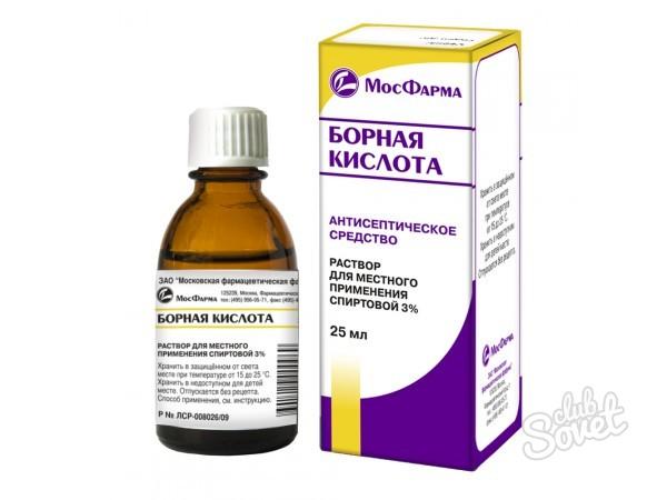 Як капати борну кислоту в вухо дитині