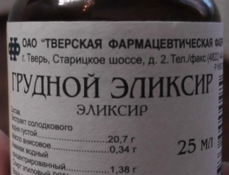 Як приймати грудний еліксир від кашлю інструкція по застосуванню