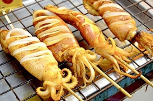 Кальмари з овочами